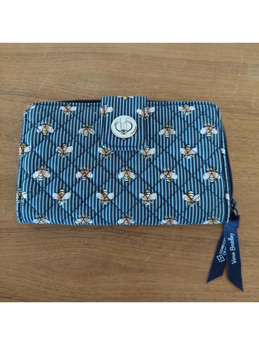 Vera Bradley RFID Turnlock Wallet in Bee's Knees